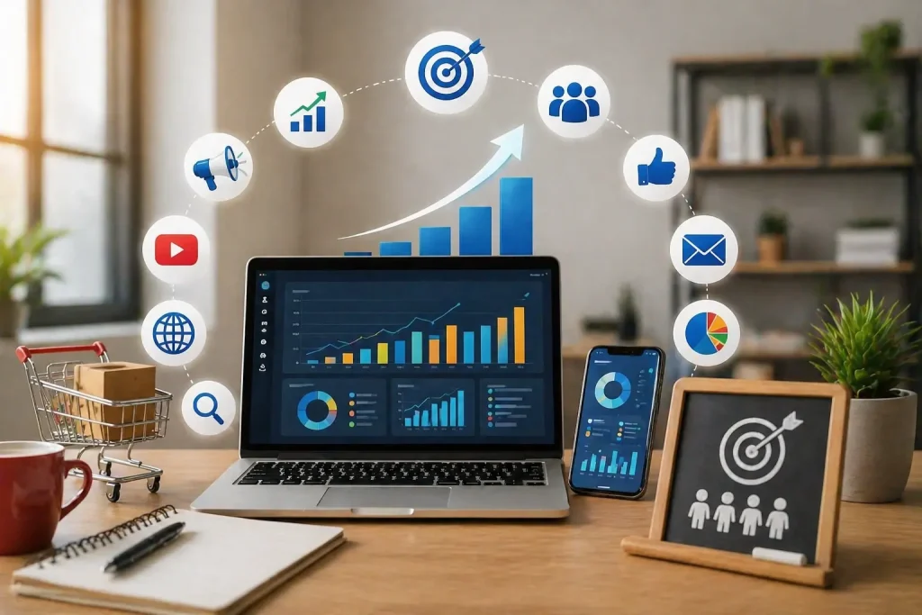 Online advertising and digital growth for small businesses
